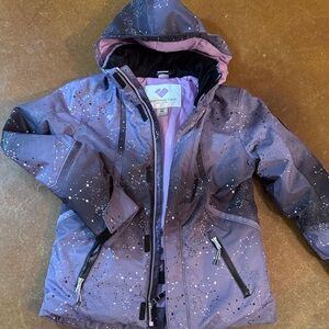 Obermeyer Girls Constellation Print Purple Ski Jacket